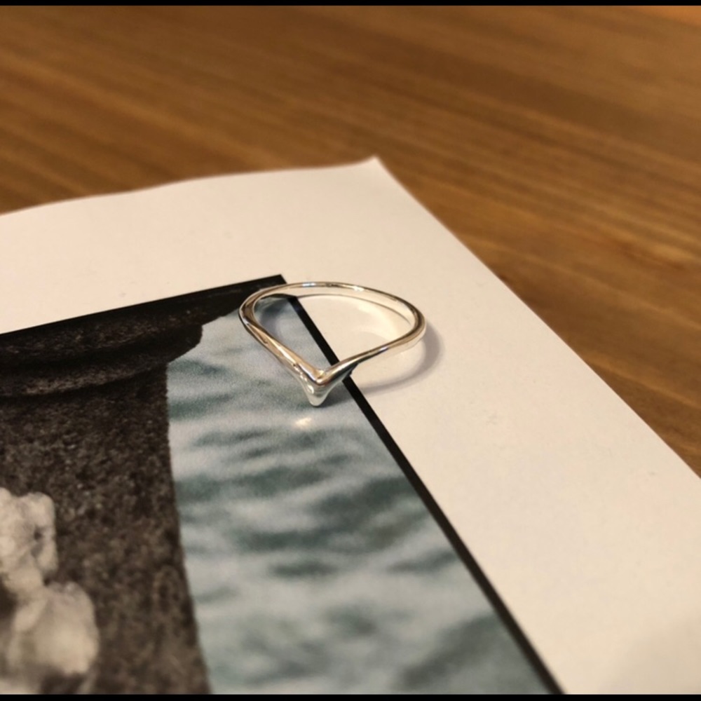 Chevron Midi Rings - gold + silver